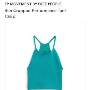 FP Movement by Free People Run Cropped Performance Tank size S